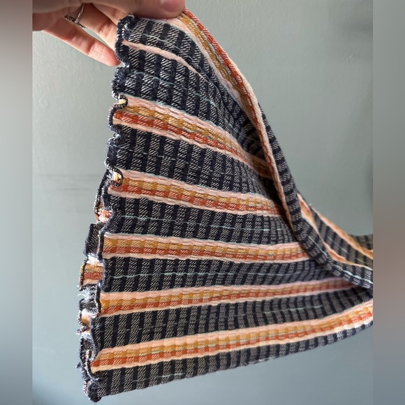 Free People Fine Line Stripped knit flares Pants sz xs - Picture 10 of 13